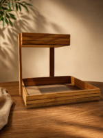 2 Tier Pinewood Tray